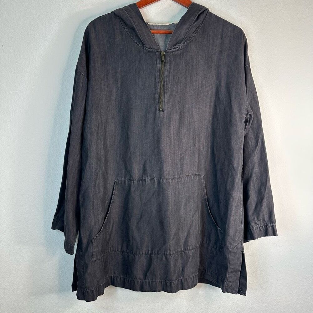 Soft Surroundings Womens Nantucket Tunic Hoodie 100% Lyocell Medium‎ Lagenlook